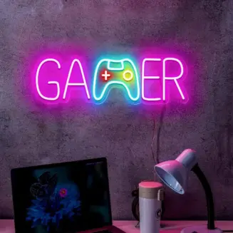 Game room neon light - Custom neon sign for game room