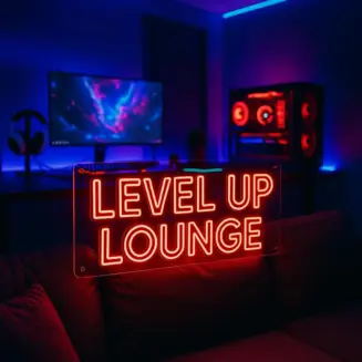 Gamer Room Neon Sign, Personalized Gaming Room LED Light
