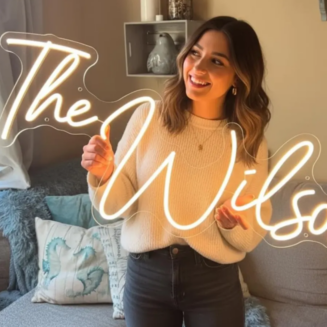 Wedding Custom Name Neon Sign