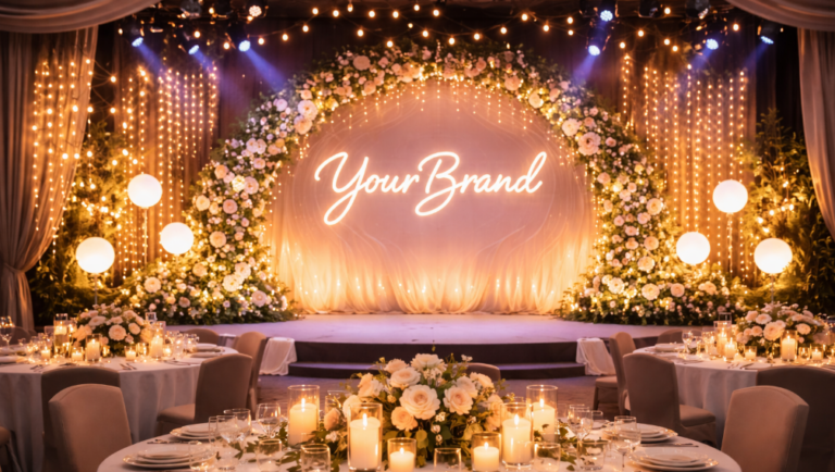 How Custom Lighting Elevates Event Visual Displays