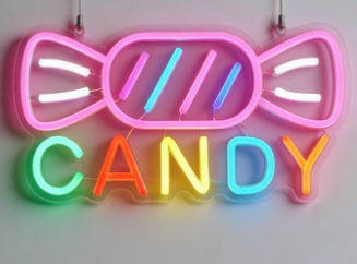 Wall-mounted LED display sign