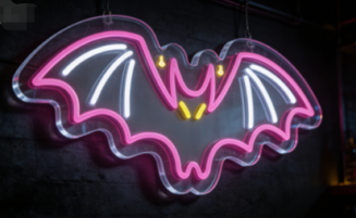 Bat-shaped LED light
