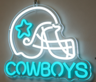 Cowboys LED light sign