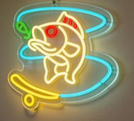Fish-shaped LED lights