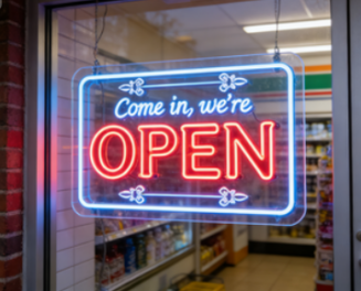 OPEN Acrylic LED Sign