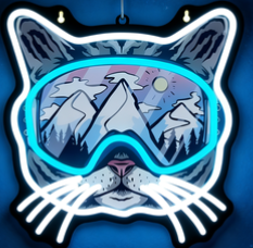 Cat-shaped LED light