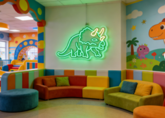 Wall-mounted animal-shaped acrylic LED lights