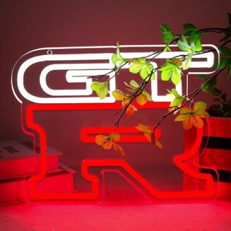 G.T.R Car Neon Signs for Wall Decor Neon Lights for Business Led Signs Suitable for Man Cave Restaurant Office Bar Pub Led Art 5V Power Adapter