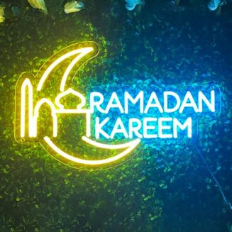Eid Neon Sign Gift, Ramadan Neon Sign Light for Wall Decor, Ramadan Banner Sign, Eid Mubarak Decor, Ramadan Mubarak Neon Light, Custom large Eid Mubarak Yard Sign.