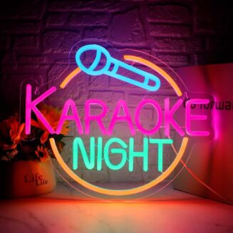 Dracey Karaoke Night Neon Sign, Led Karaoke Bar Neon Signs for Wall Decor,Karaoke Open Wall lights, USB Powered for Game Room Man Cave Bar Pub Party Birthday Gift