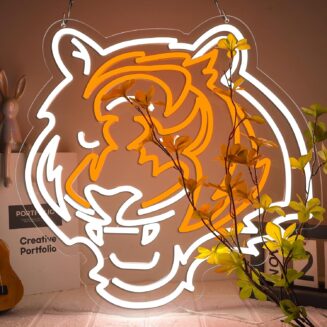 Large 17.6 * 17.7inch Tiger Neon Signs for Wall Art Decor，LED Neon Lights for Gameroom，Birthday、Christmas Gifts for Teen Boys Brand: Nacynacy