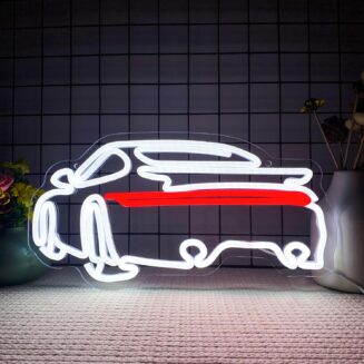 Sports Car Neon Signs for Wall Decor,Dimmable Garage Neon Light,Usb Powered Car Signs for Kids Bedroom Boys Room Playroom Man Cave Bar Birthday Gifts(15 * 7...