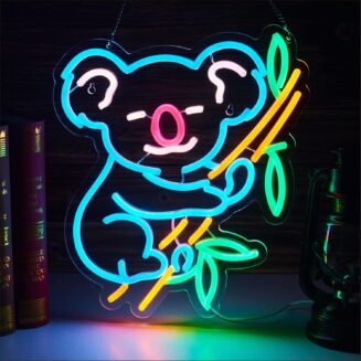 Koala Neon Sign for Wall Decor,Animal Dimmable LED Signs Compatible with Timer for Boys Men Girls Bedroom Living Room Christmas Birthday Gifts for Kids