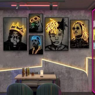 Neon Art Print / Art Poster 40X30cm