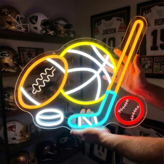Sports Neon Sign,Ball LED Neon Light,Neon Signs for Wall Decor