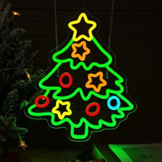 Christmas Tree Neon Signs, Christmas LED Light Sign for Party Decor
