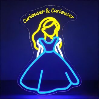 Fairy Tale Neon Sign for Wall Decor Cartoon LED Light for Man Cave