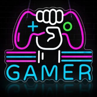 Gamer Neon Sign LED Game Light for Gaming Video Room Bedroom Wall Decor