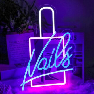 Nails Neon Sign Nail Polish LED Neon Lights for Beauty Salon Room Decor