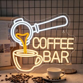Coffee Neon Sign LED Coffee Bar Night Wall Light Decoration for Cafe Shop